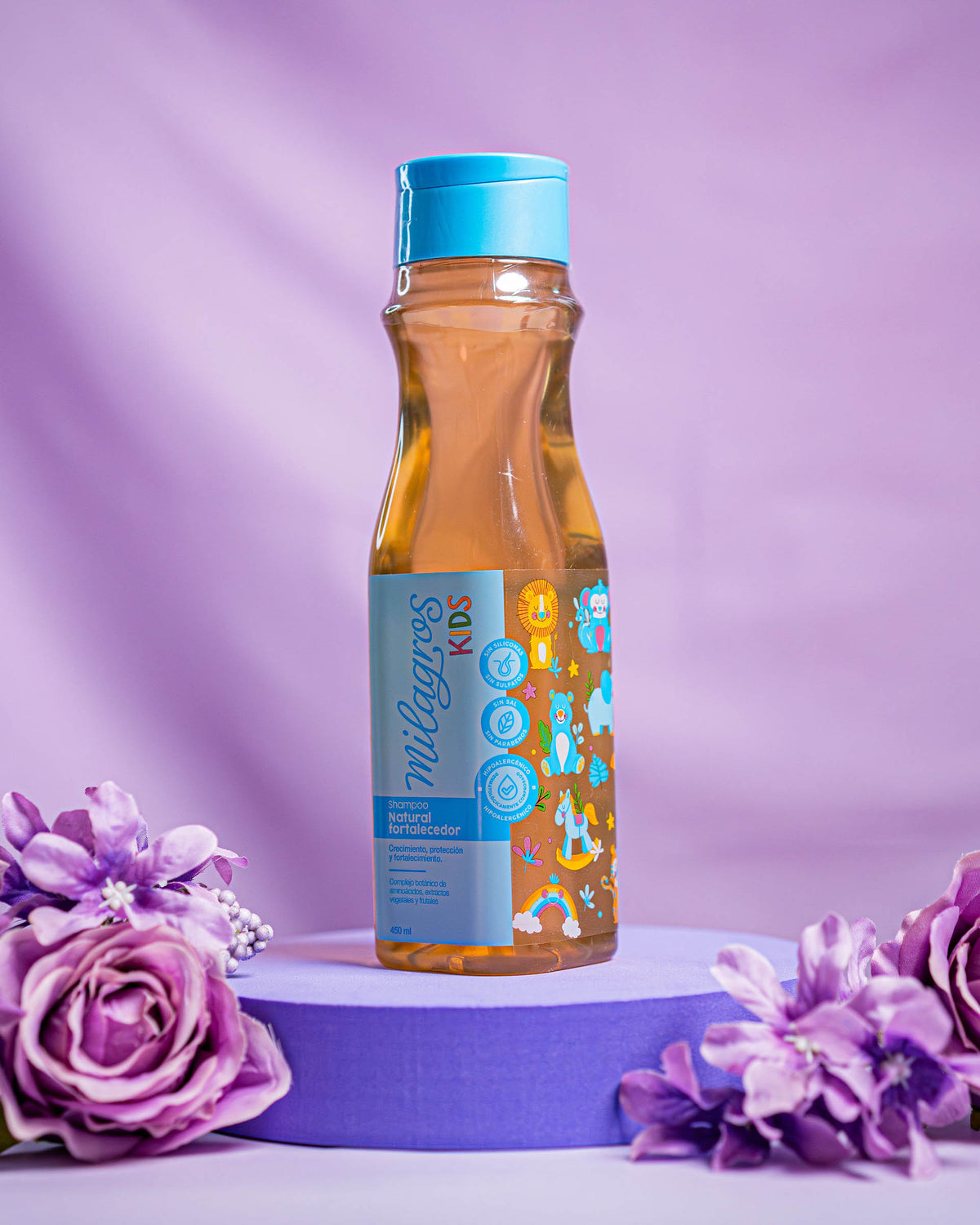 Shampoo Natural Fortalecedor Kids (sin químicos) Milagros