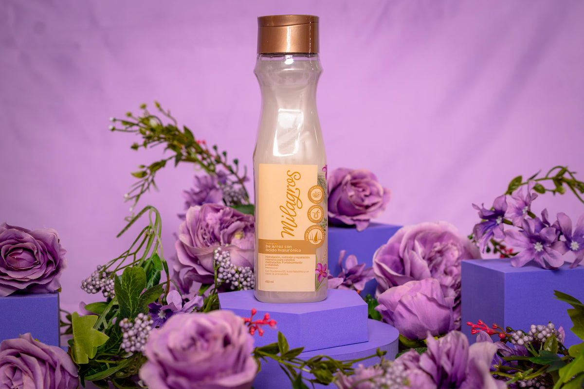 shampoo de arroz y linaza